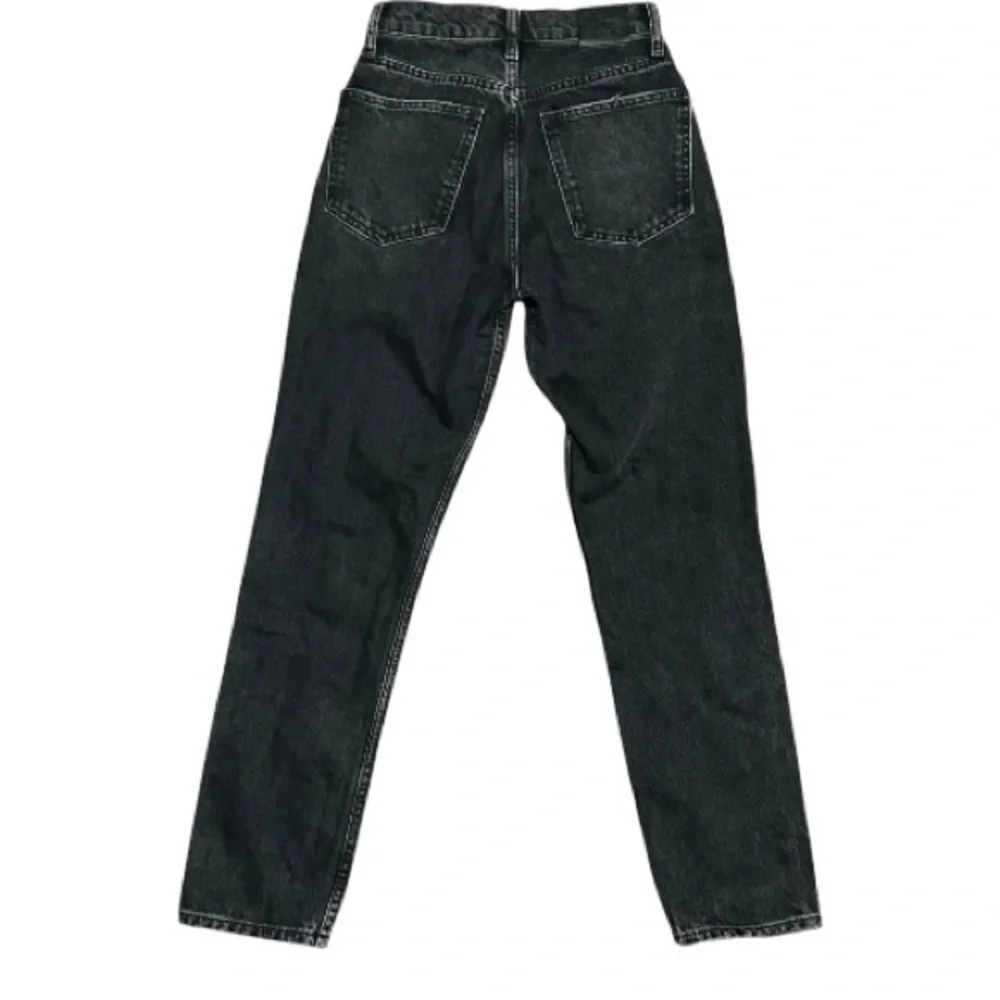 Anine Bing Sonya Straight Leg Jeans Dark Charcoal Size 24